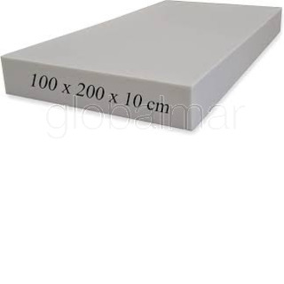 PLANCHAS GOMA ESPUMA POLIURETANO - ALTA DENSIDAD D25KG  (100X200X10CM) GRIS B0BV2CL234