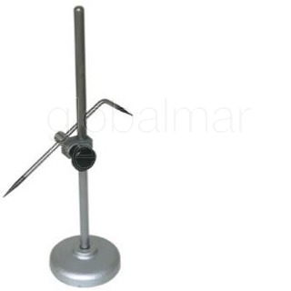 GRAMIL DE BASE REDONDA CON PUNTA DE TRAZAR. BASE DE 110 MM Y COLUMNA DE 14X500 MM