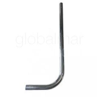 TUBO DESCARGA CURVO 660X260 32 MM CROMADO
47020