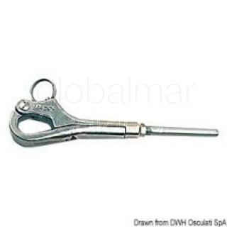GRILLETES GANCHO PELICANO INOX PARA PRENSAR 4MM 05.283.04